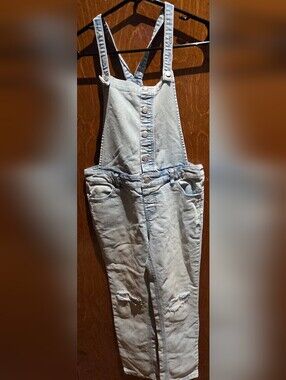 Cat & Jack Light Wash Denim Jumpsuit Overalls